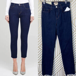 L'Agence Sada‎ High Rise Crop Slim Jeans Lexington